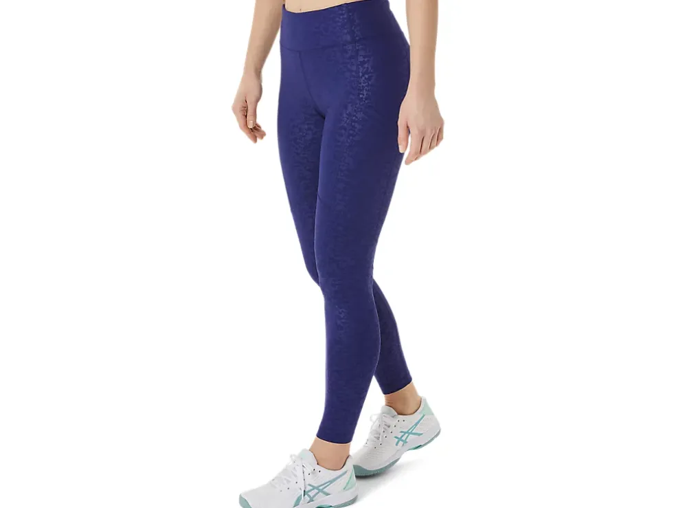 Best ASICS NEW STRONG 92 PRINTED TIGHT Japan Brushed Emboss Dive Blue