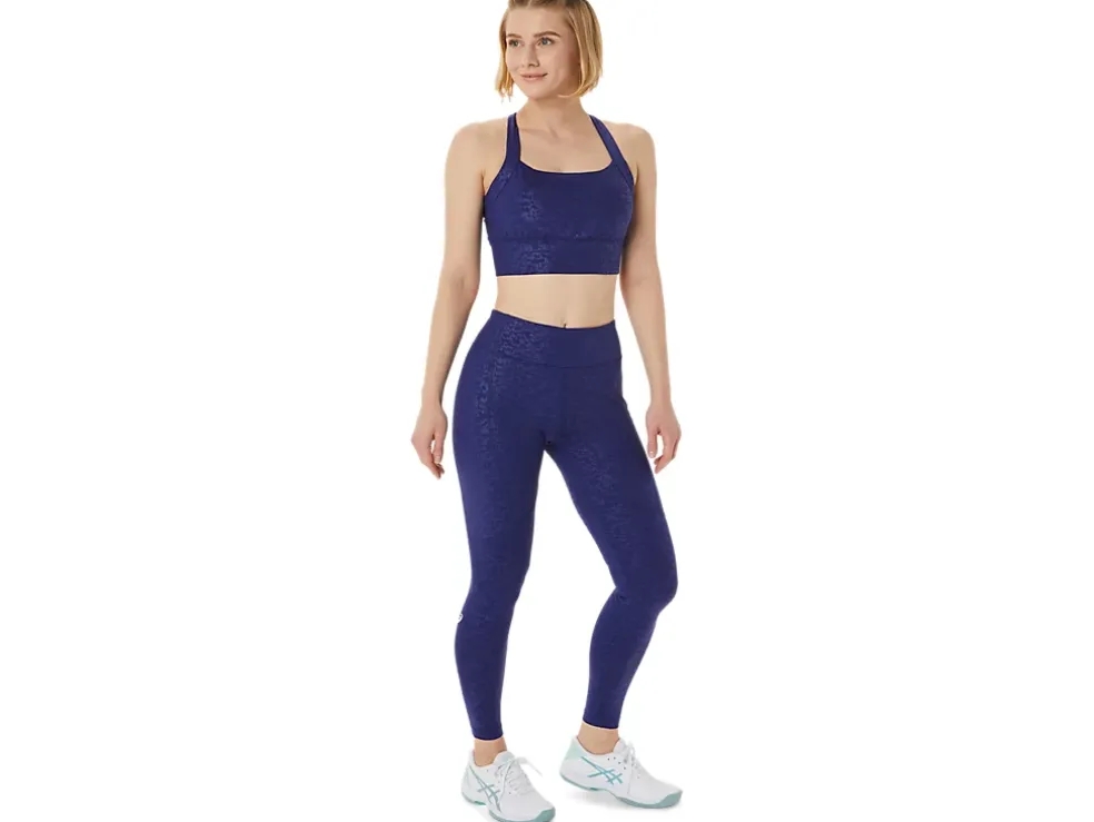 Best ASICS NEW STRONG 92 PRINTED TIGHT Japan Brushed Emboss Dive Blue
