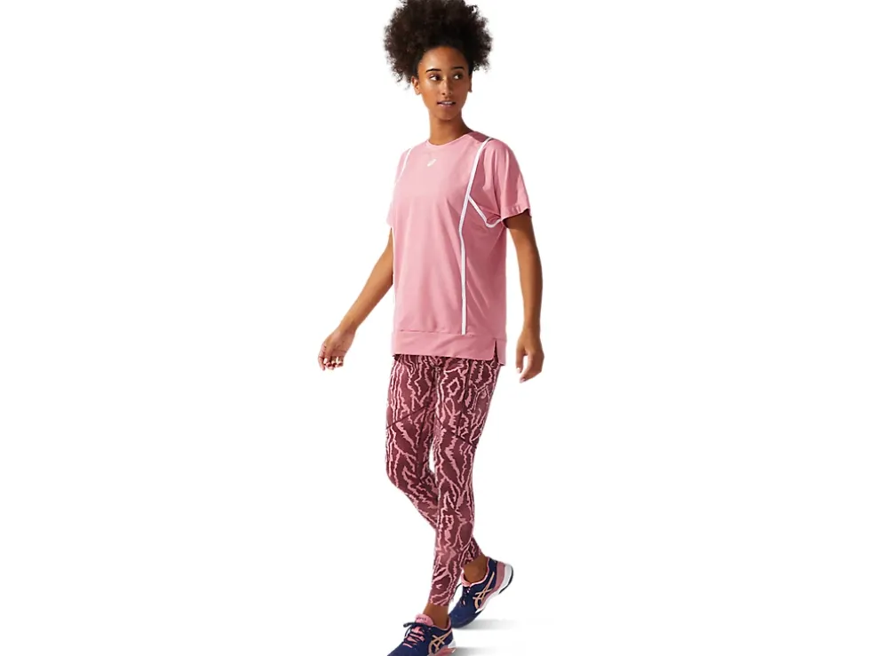 Best Sale ASICS NEW STRONG 92 SHORT SLEEVE TOP Smokey Rose/Brilliant White