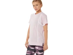 Sale ASICS NEW STRONG 92 SHORT SLEEVE TOP Barely Rose/Brilliant White