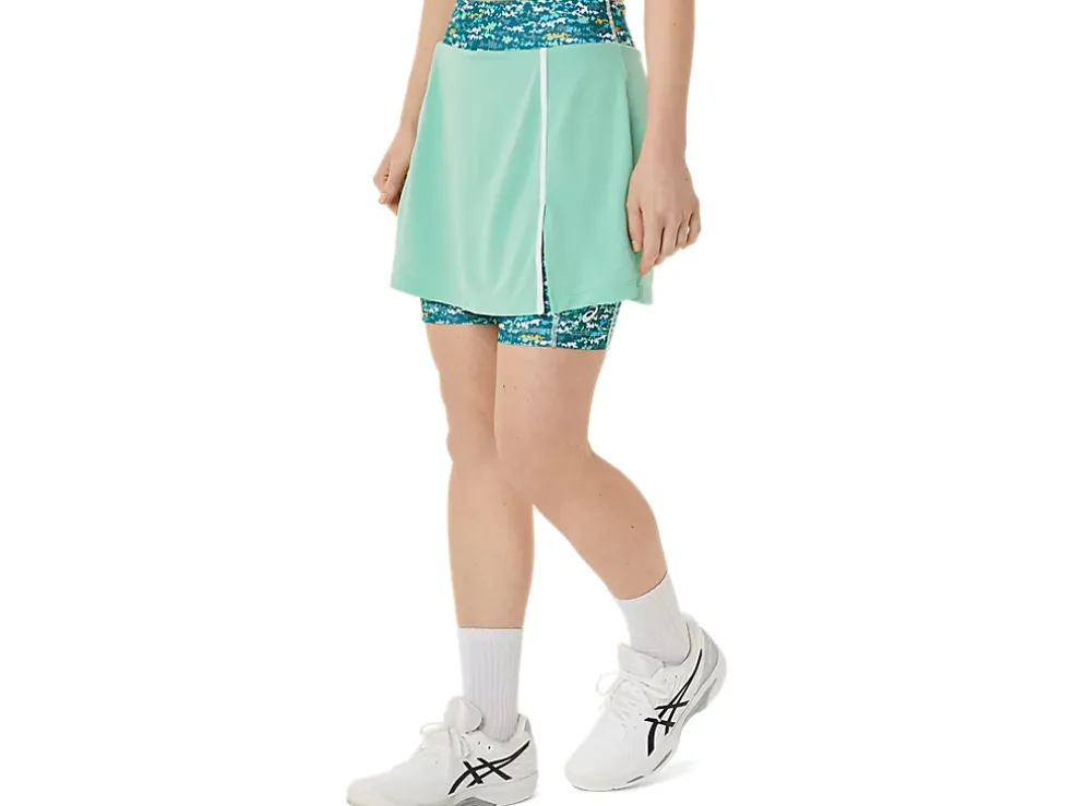 Cheap ASICS NEW STRONG 92 SKORT Seafoam/Tennis Japan Brushed Aop