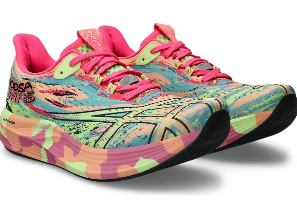 Clearance ASICS NOOSA TRI 15 Summer Dune/Lime Green