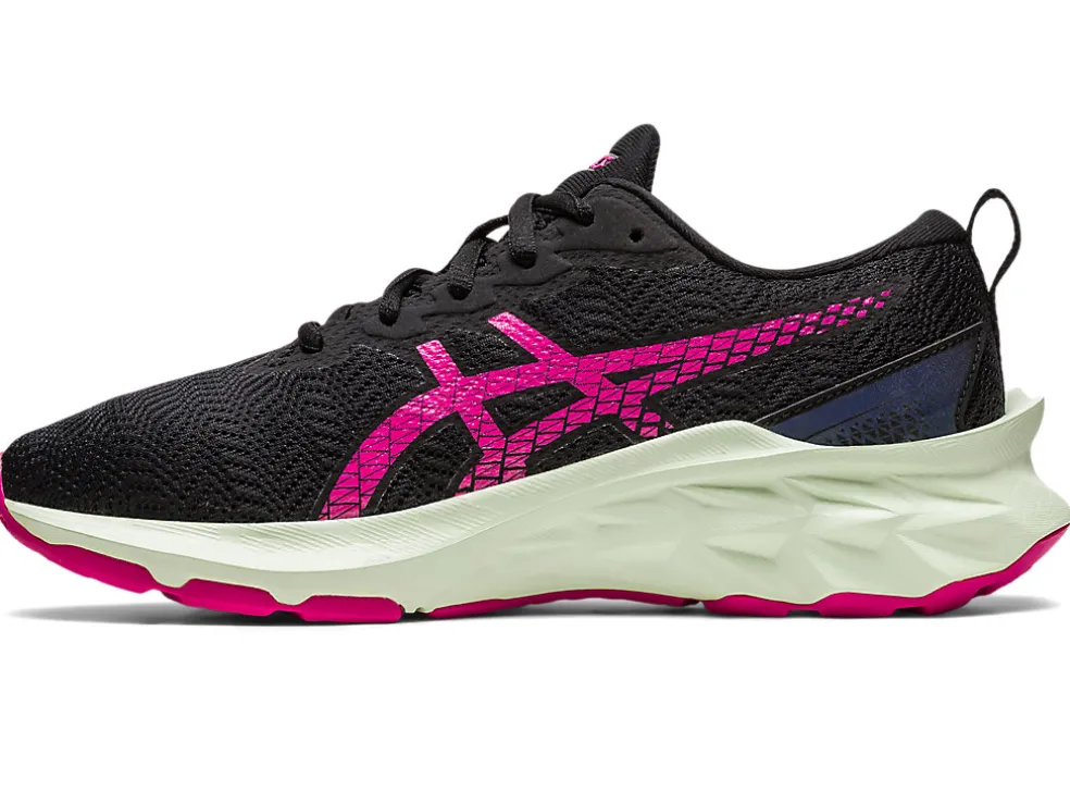 Hot ASICS NOVABLAST 2 GRADE SCHOOL Black/Fruit Punch