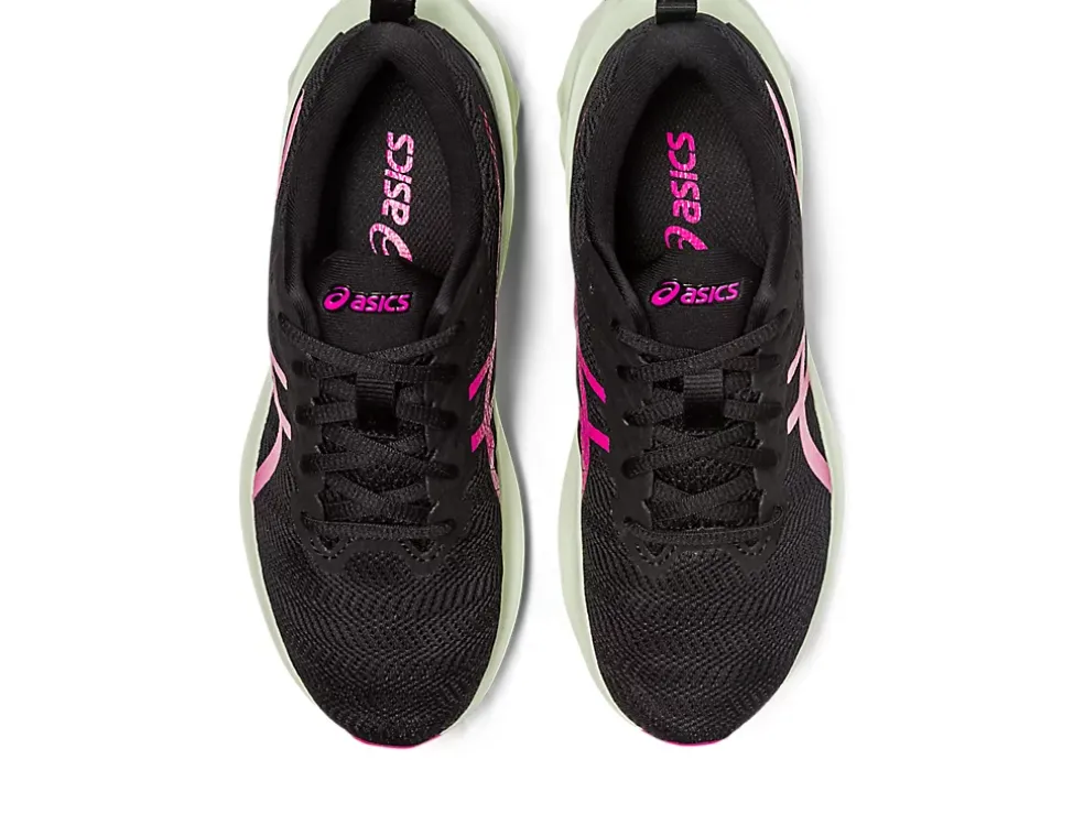 Hot ASICS NOVABLAST 2 GRADE SCHOOL Black/Fruit Punch