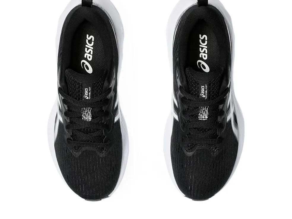 New ASICS NOVABLAST 4 GRADE SCHOOL Black/White