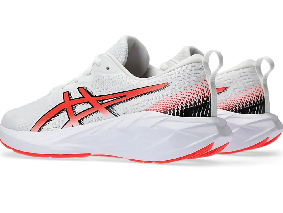 Fashion ASICS NOVABLAST 4 GRADE SCHOOL White/Sunrise Red