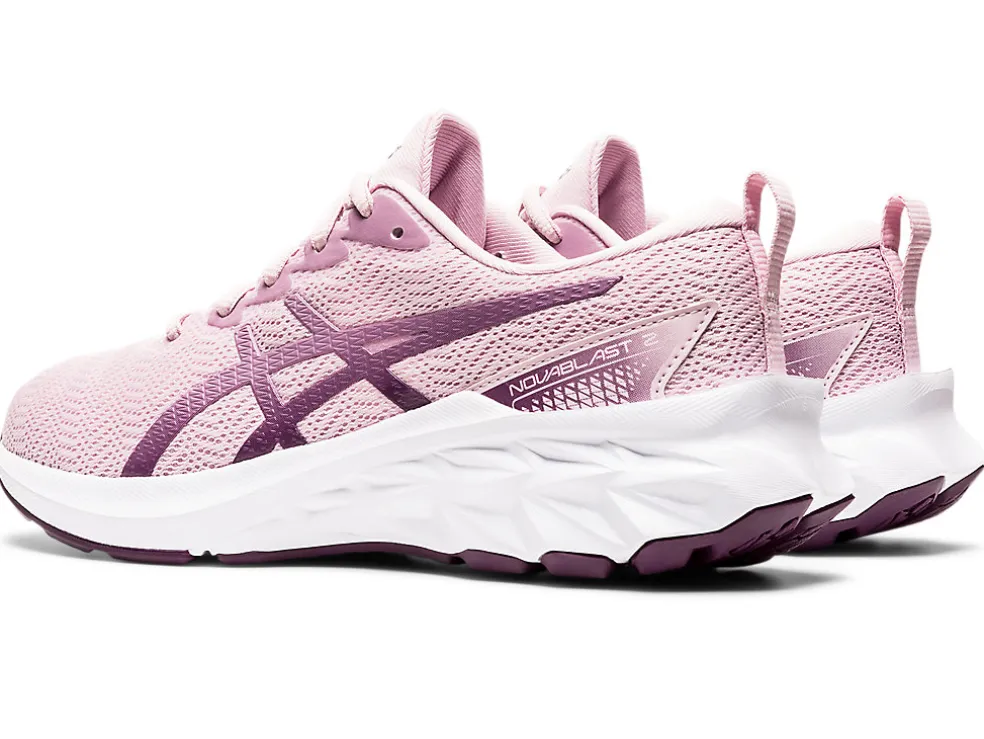 Cheap ASICS NOVABLAST 2 GRADE SCHOOL Barely Rose/Pure Silver