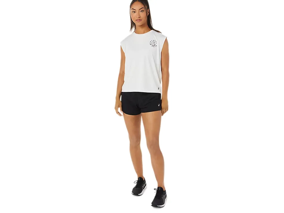 Best Sale ASICS OCEAN WASTE RUN TOP Natural White