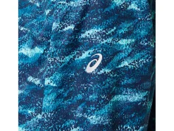 Best ASICS PACKABLE JACKET Teal Print/Fresh Ice