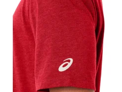 Shop ASICS PAINTBRUSH SHORT SLEEVE TEE Classic Red Heather