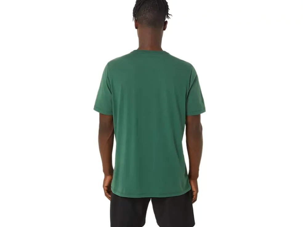 Best Sale ASICS PAINTBRUSH SHORT SLEEVE TEE Hunter Green