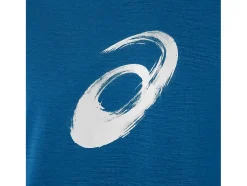 Outlet ASICS PAINTBRUSH SHORT SLEEVE TEE Lake Drive Heather