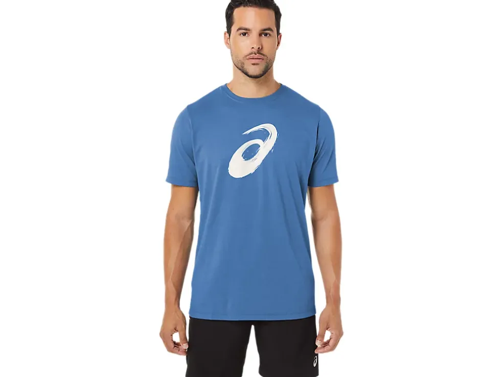 Cheap ASICS PAINTBRUSH SHORT SLEEVE TEE Azure