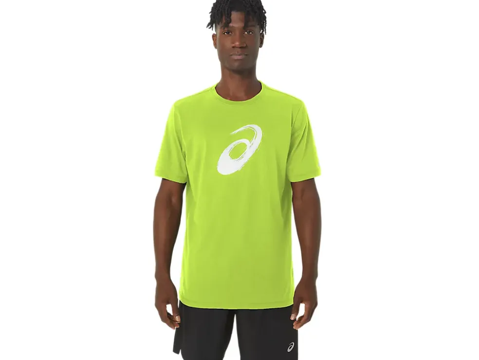 Sale ASICS PAINTBRUSH SHORT SLEEVE TEE Lime Zest