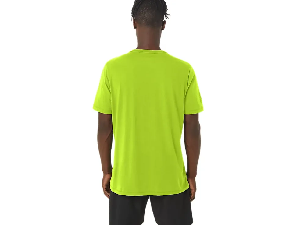 Sale ASICS PAINTBRUSH SHORT SLEEVE TEE Lime Zest