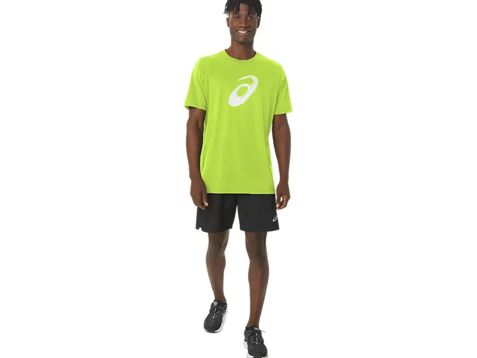 Sale ASICS PAINTBRUSH SHORT SLEEVE TEE Lime Zest