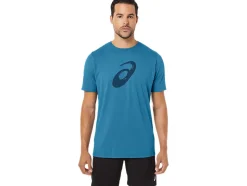 Hot ASICS PAINTBRUSH SHORT SLEEVE TEE Island Blue Heather