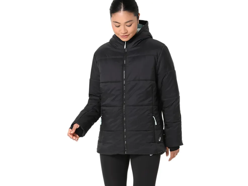 Best ASICS PERFORMANCE INSULATED JACKET 2.0 Performance Black/Aquamarine