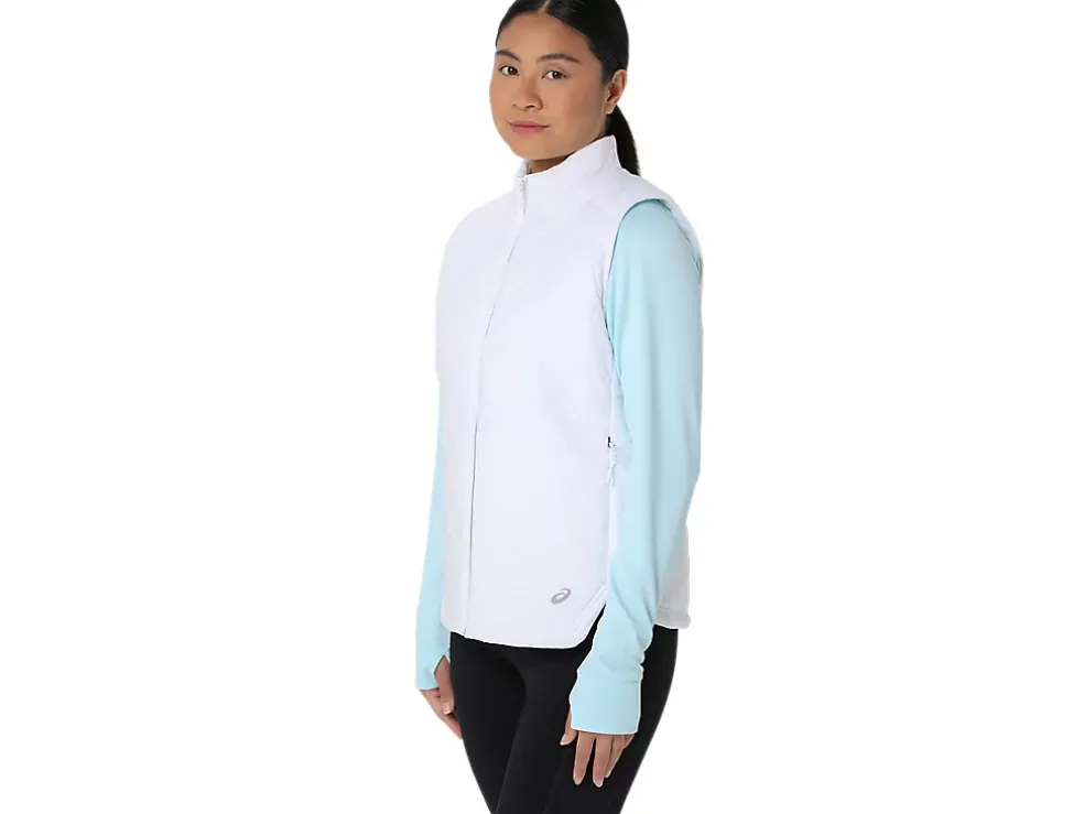 Clearance ASICS PERFORMANCE INSULATED VEST 2.0 Brilliant White