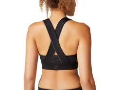 Clearance ASICS PIPING GRAPHIC BRA Performance Black/Carrier Grey