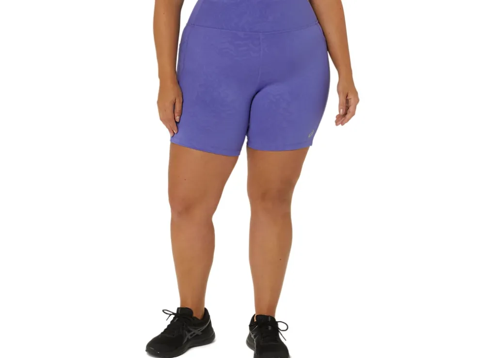 Cheap ASICS PR LYTE 5IN RUN SHORT WITH POCKETS Blue Violet Suminagshi Print