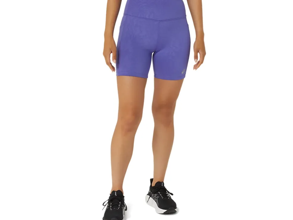 Cheap ASICS PR LYTE 5IN RUN SHORT WITH POCKETS Blue Violet Suminagshi Print