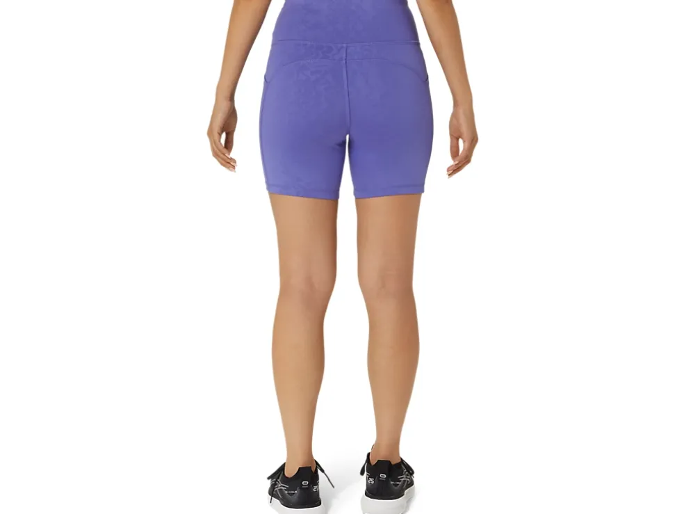 Cheap ASICS PR LYTE 5IN RUN SHORT WITH POCKETS Blue Violet Suminagshi Print