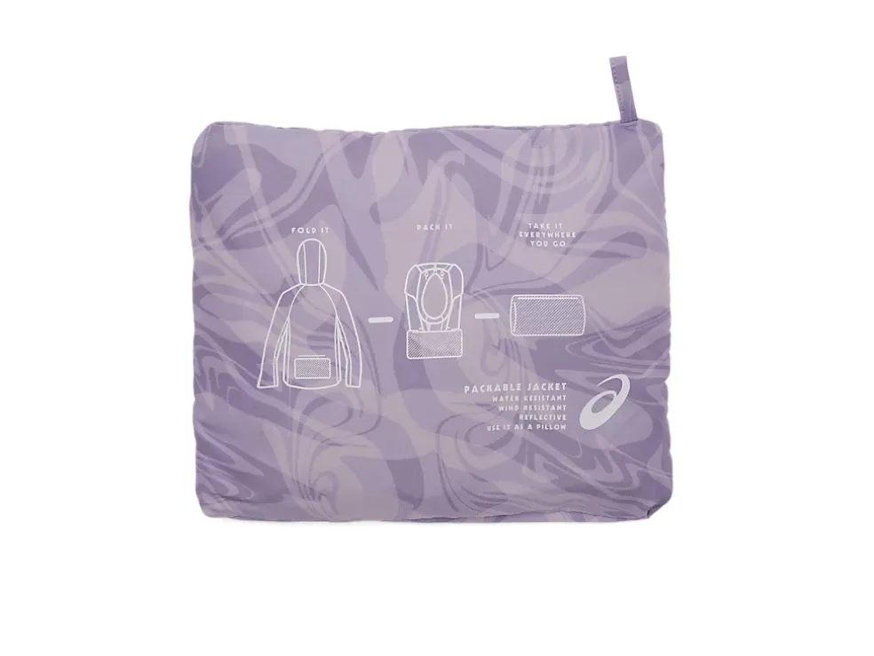 Sale ASICS PR LYTE PACKABLE JACKET Dusk Violet Sumi Drop
