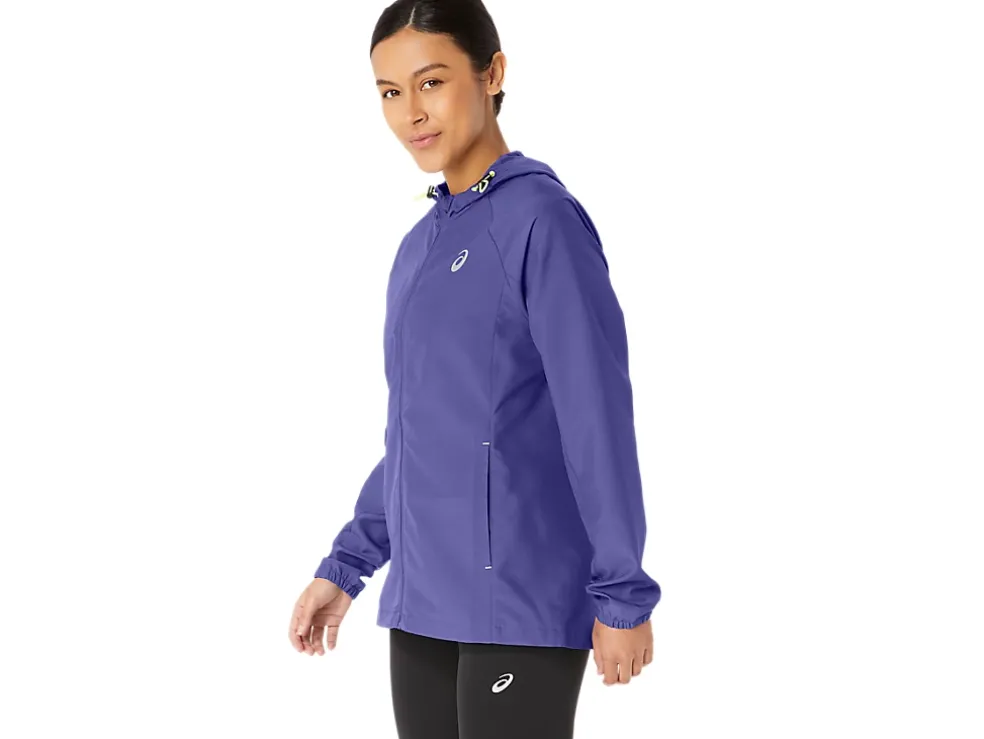Best ASICS PR LYTE PACKABLE JACKET Blue Violet