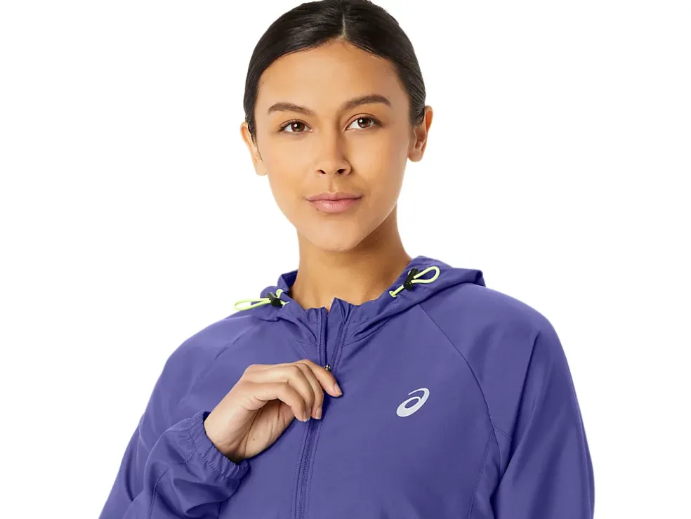 Best ASICS PR LYTE PACKABLE JACKET Blue Violet