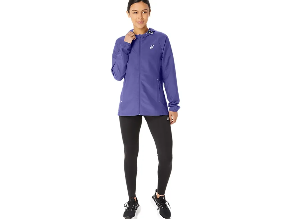 Best ASICS PR LYTE PACKABLE JACKET Blue Violet