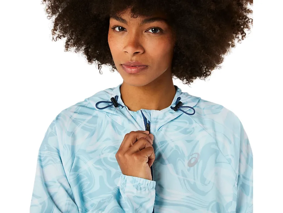 Discount ASICS PR LYTE PACKABLE JACKET Sky Sumi Drop