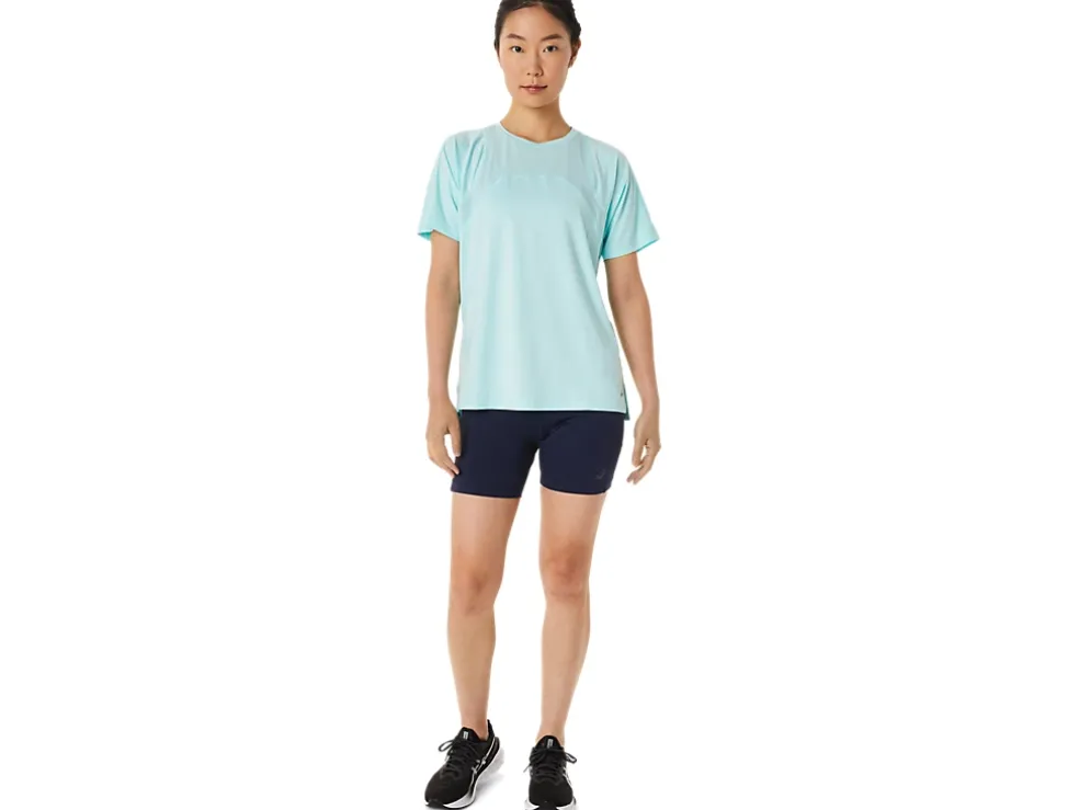 Discount ASICS PR LYTE RUN SHORT SLEEVE Clear Blue