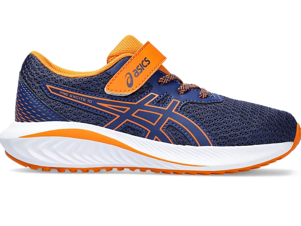 Best Sale ASICS PRE EXCITE 10 PRE-SCHOOL Deep Ocean/Bright Orange