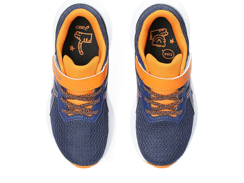 Best Sale ASICS PRE EXCITE 10 PRE-SCHOOL Deep Ocean/Bright Orange