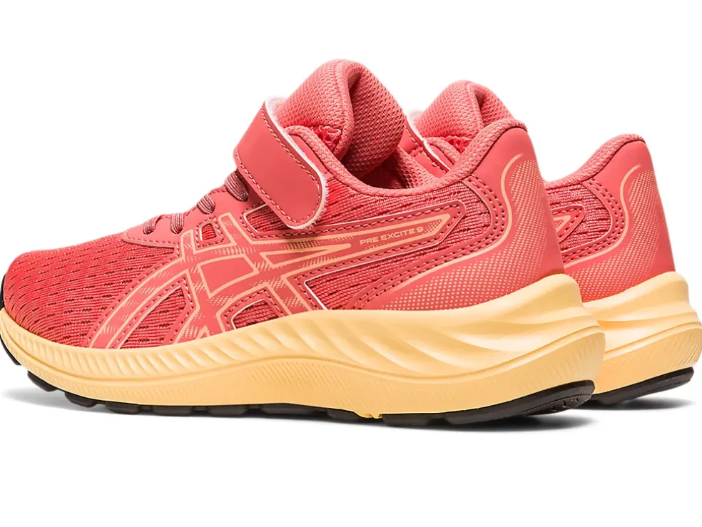 Shop ASICS PRE EXCITE 9 PRE-SCHOOL Papaya/Summer Dune
