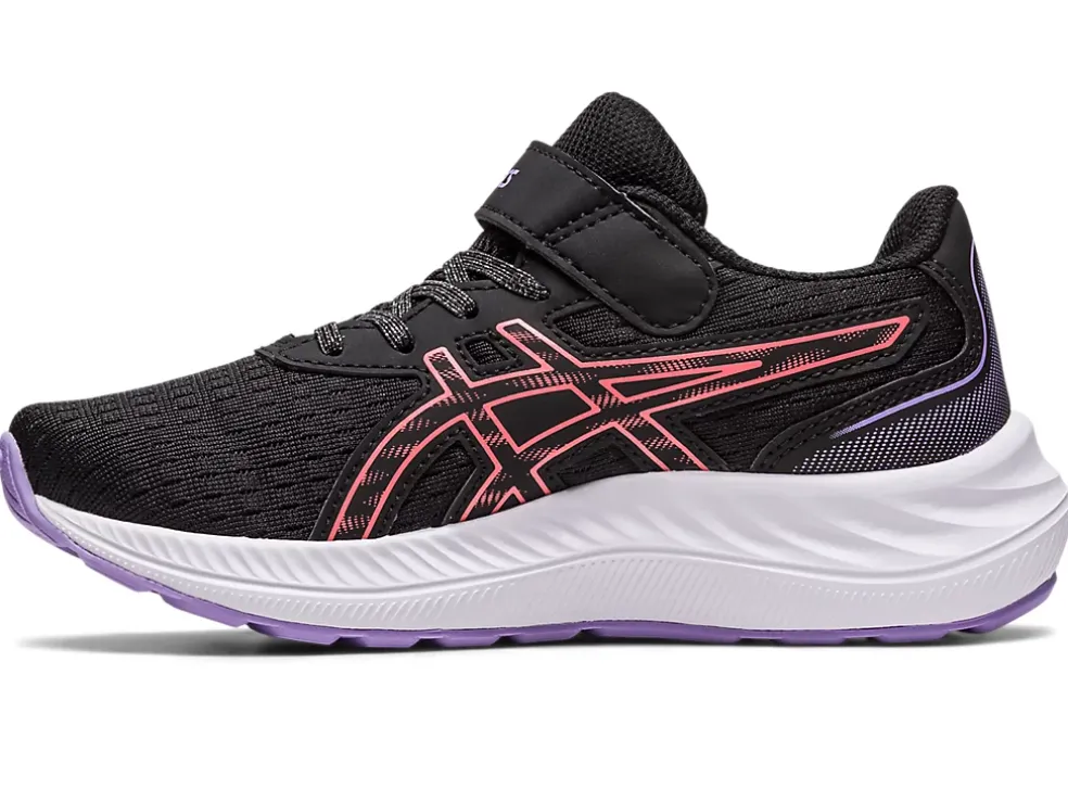 Discount ASICS PRE EXCITE 9 PRE-SCHOOL Black/Papaya