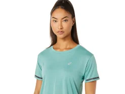 Cheap ASICS RACE CROP TOP Sage