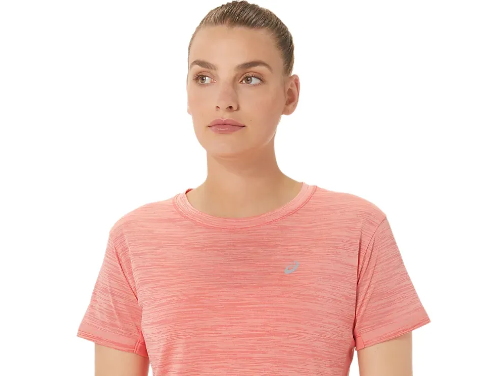 Discount ASICS RACE CROP TOP Papaya/Guava