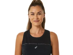 Cheap ASICS RACE TANK Performance Black/Charcoal Grey
