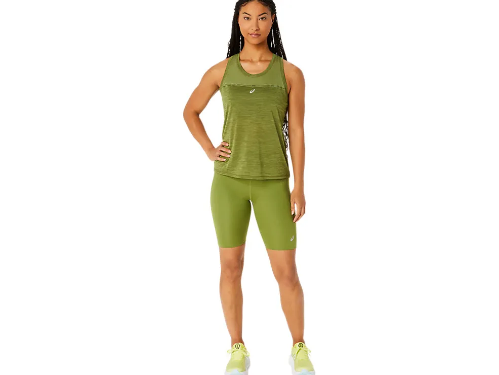 Hot ASICS RACE TANK Cactus/Mantle Green