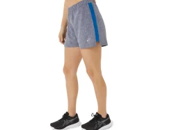 New ASICS READY-SET 3IN SHORT Peacoat Heather/Lake Drive