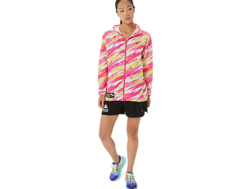 Hot ASICS READY-SET JACKET LAM Pink Glo