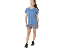Discount ASICS READY-SET LYTE V-NECK Lake Drive Heather