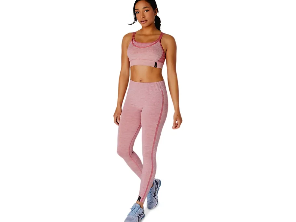New ASICS REVERSIBLE SEAMLESS BRA Smokey Rose