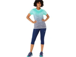 Outlet ASICS ROAD HIGH WAIST CAPRI TIGHT Blue Expanse