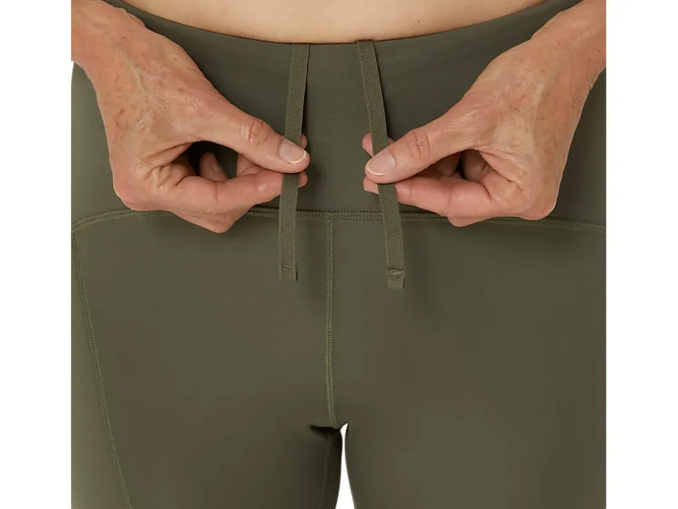 Store ASICS ROAD HIGH WAIST TIGHT Mantle Green