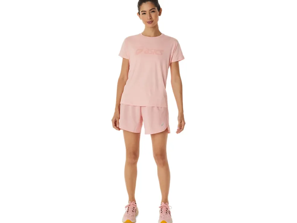 Discount ASICS ROAD 5.5IN SHORT Frosted Rose