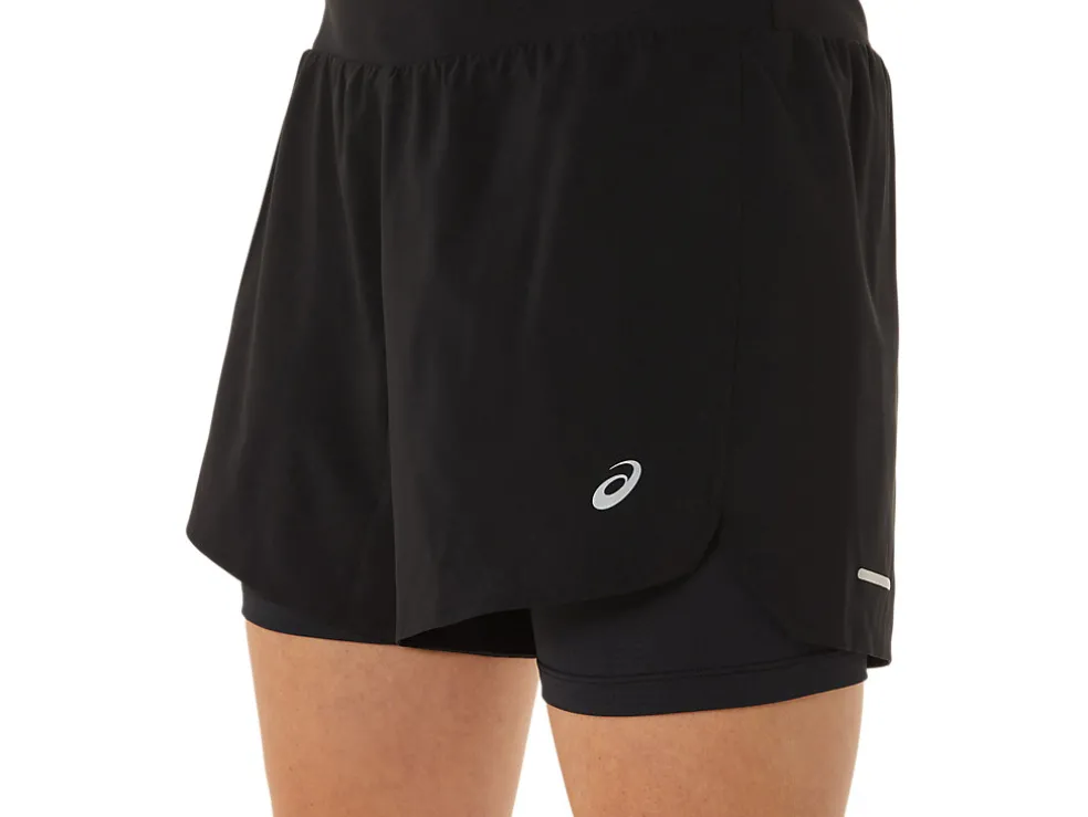 Clearance ASICS ROAD 2-N-1 5.5IN SHORT Performance Black