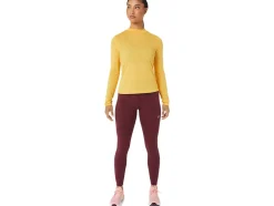 Cheap ASICS RUNKOYO MOCK NECK LONG SLEEVE TOP Tiger Yellow